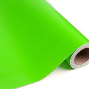 High Glossy Green Adhesive Vinyl Film -10°C-70°C Weather Resistant Waterproof